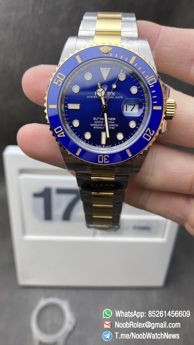 Clean Factory Rolex Submariner 126613LB Blue Dial Blue Ceramic Bezel 41mm 904 Steel Case Two Tone Yollow Gold Steel Oyster Bracelet VR3235 Movement