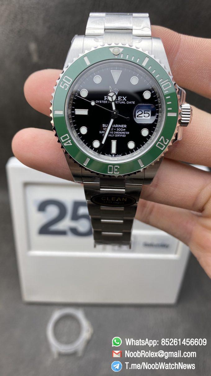 Clean Factory Rolex Submariner 41mm 126610LV Kermit Black Dial Green Ceramic Bezel 904L Steel VR3235 Movement