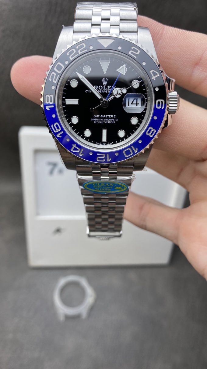 Clean Factory GMT Master II 126710BLNR Batgirl Blue Black Ceramic Bezel Black Dial DD3285 72 Hours Power Reserve CHS Jubilee Bracelet