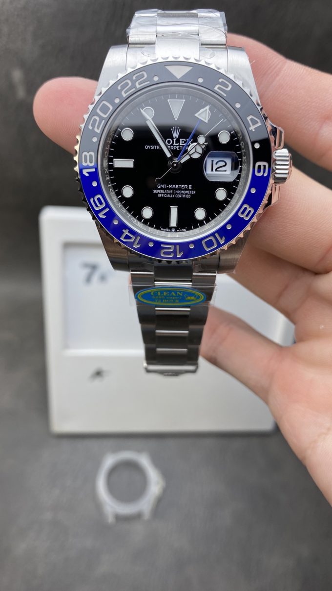 Clean Factory GMT Master II 126710BLNR Batman Blue Black Ceramic Bezel Black Dial DD3285 CHS Oyster Bracelet