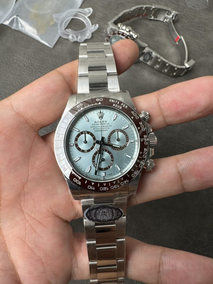 Clean Factory Daytona 126506 ICE Blue Dial Brown Ceramic Bezel SH4131 Movement 72 Hours Power Reserve 02