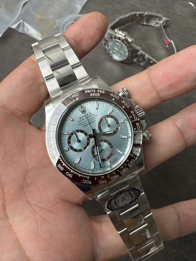 Clean Factory Daytona 126506 ICE Blue Dial Brown Ceramic Bezel SH4131 Movement 72 Hours Power Reserve 03