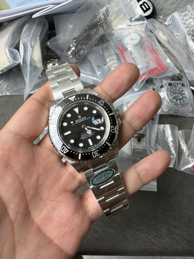 wsxc1725Clean Factory Rolex Sea Dweller 126600 Single Red 904L Steel Case and Bracelet SH3235 Movement 10