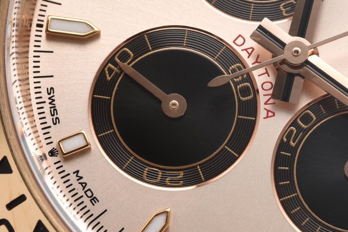 Clean Factory Rolex Daytona 126505 Rose Gold Case Bracelet Rose Gold Dial with Black Sub Dial SH4131 Movement 05