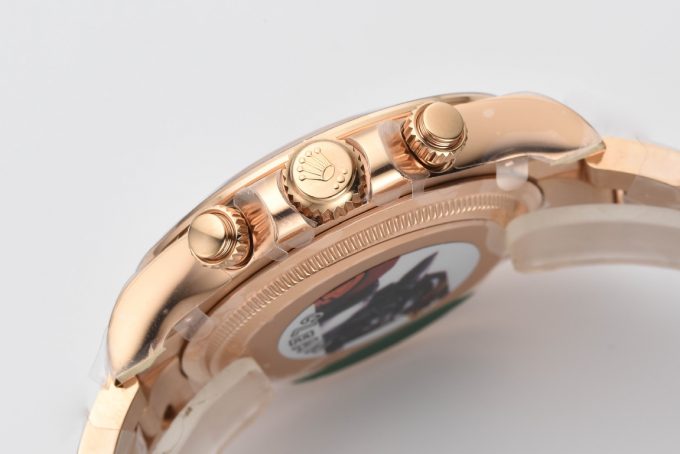 Clean Factory Rolex Daytona 126505 Rose Gold Case Bracelet Rose Gold Dial with Black Sub Dial SH4131 Movement 06